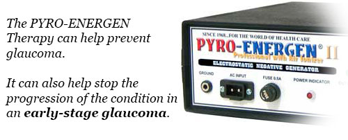 Preventing and treating glaucoma with PYRO-ENERGEN electrostatic therapy machine