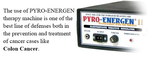 PYRO-ENERGEN electrostatic therapy for colon cancer