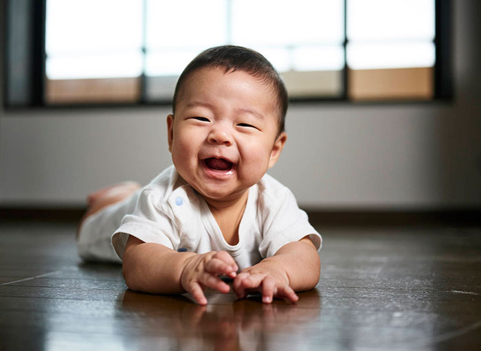 Laughing baby