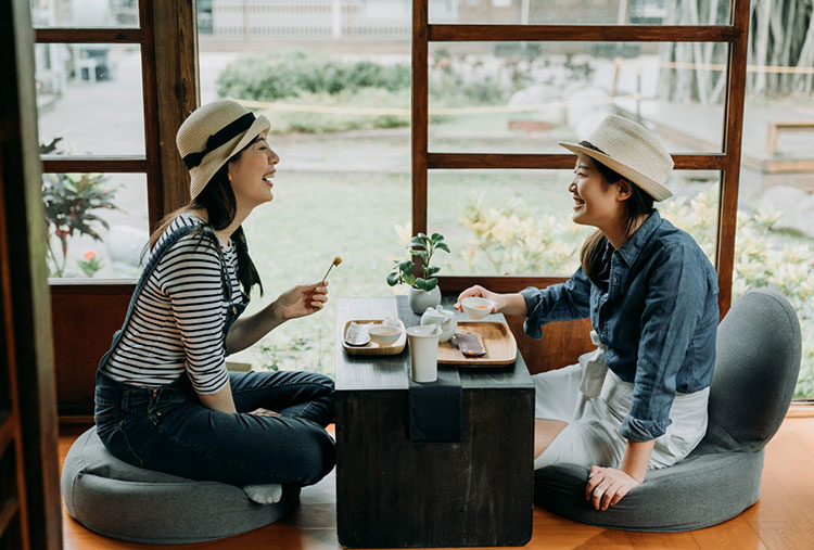 Green Tea drinking in Japan