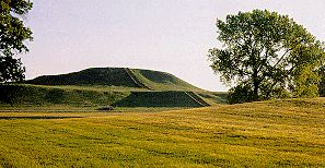 Pyramid in Cahokia, Illinois, USA