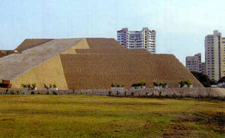 Pyramid in Huallamarca, Peru