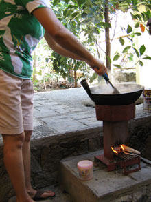 Rocket Stove Cooking
