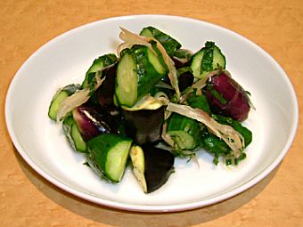 Pickled Cucumber and Eggplant
