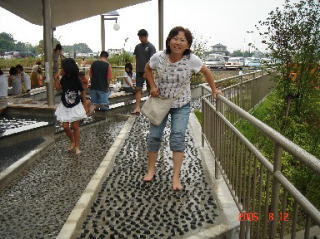 Reflexology Paths using pebbles