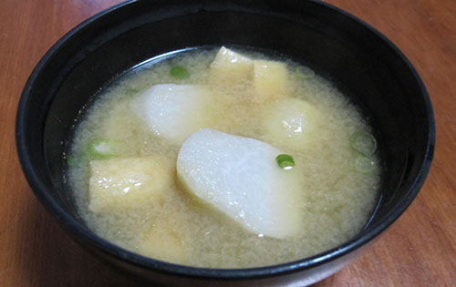Miso Soup with Taro
