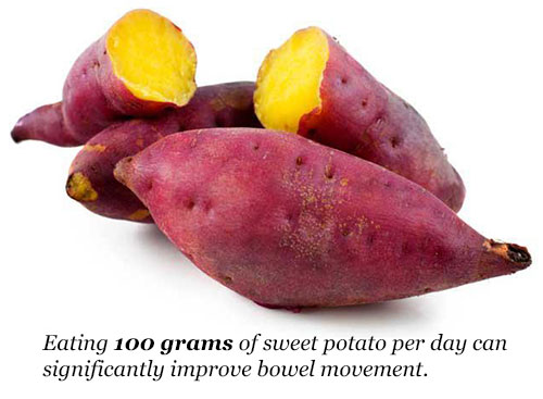 Eat 100 grams of sweet potato per day