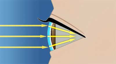 Tears spread evenly along the eye surface