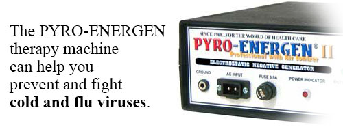 PYRO-ENERGEN electrostatic therapy machine for cold and influenza