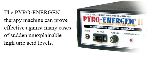 PYRO-ENERGEN therapy for gout and high uric acid levels